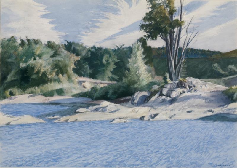 沙龙的白河 White River at Sharon