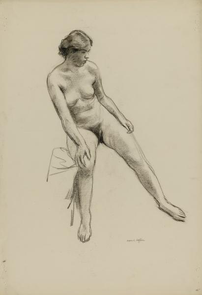 坐着的裸体 Seated Nude